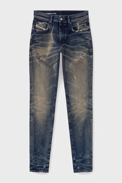 Чоловічі темно-сині джинси 2019 D-STRUKT Diesel 29-32 A03558 09M46 - Фото 5 Чоловічі темно-сині джинси 2019 D-STRUKT Diesel 29-32 A03558 09M46 - изображение 5