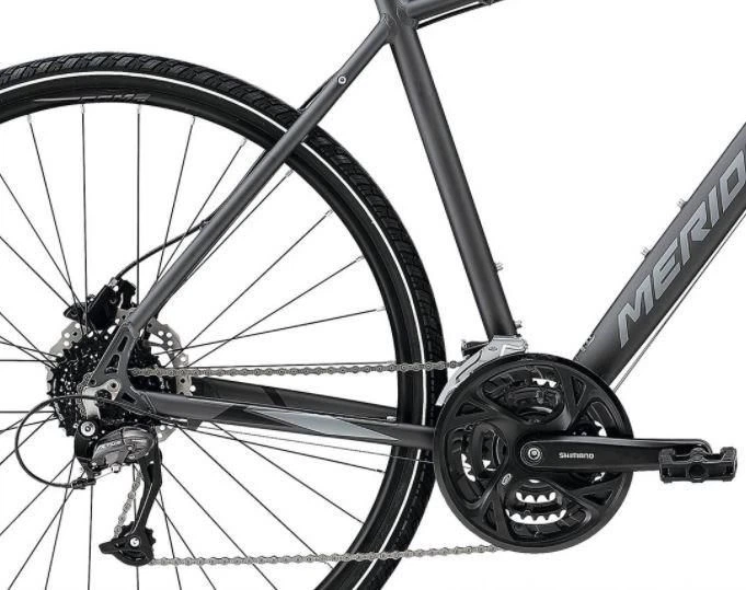 Велосипед гібрид Merida Crossway 40 28 2021 Silk Anthracite - изображение 4
