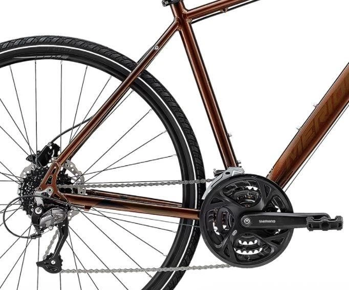 Велосипед гібрид Merida Crossway 40 28 2021 Brown - изображение 4