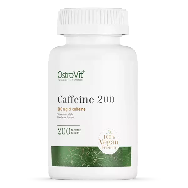 Кофеїн Ostrovit (Caffeine) 200 мг 200 таблеток OST29172 - Фото 1 Кофеїн Ostrovit (Caffeine) 200 мг 200 таблеток OST29172 - зображення 1