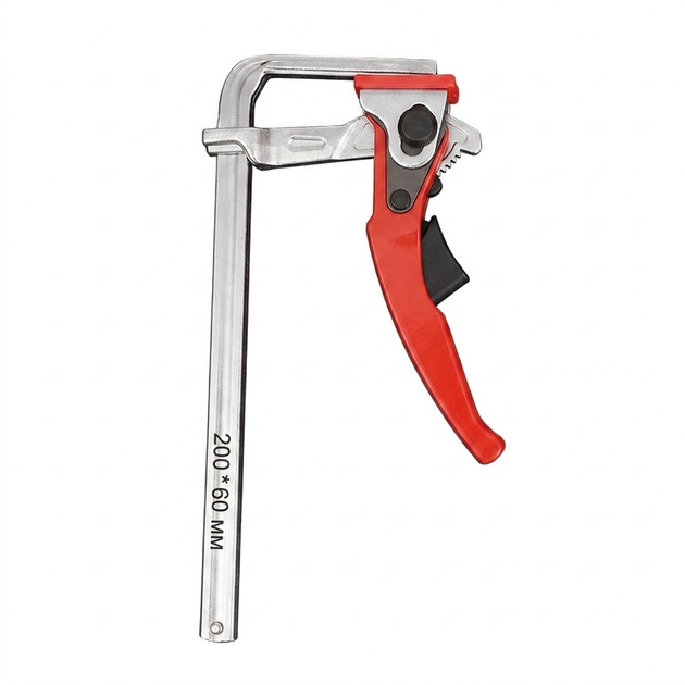 Профессиональная рычажная струбцина Maxtool 200х60 мм для точного раскроя и фиксации (под Т-паз). (0998-2) - Фото 1 Профессиональная рычажная струбцина Maxtool 200х60 мм для точного раскроя и фиксации (под Т-паз). (0998-2) - зображення 1