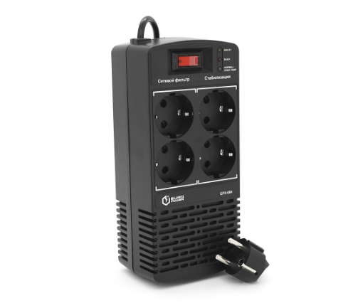 Стабілізатор напруги релейний Europower EPX-1204 1200VA 600W, input:184~276V, output:220V±10%, 4 SHUKO - зображення 2