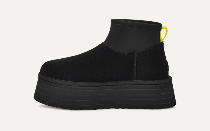 Уггі жіночі UGG Classic Mini Dipper Black 38 Чорні - изображение 3