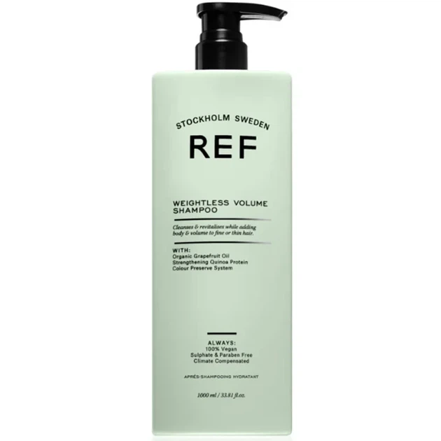 Шампунь для объема волос глубокое очищение REF Weightless Volume Shampoo 1 л - Фото 1 Шампунь для объема волос глубокое очищение REF Weightless Volume Shampoo 1 л - изображение 1