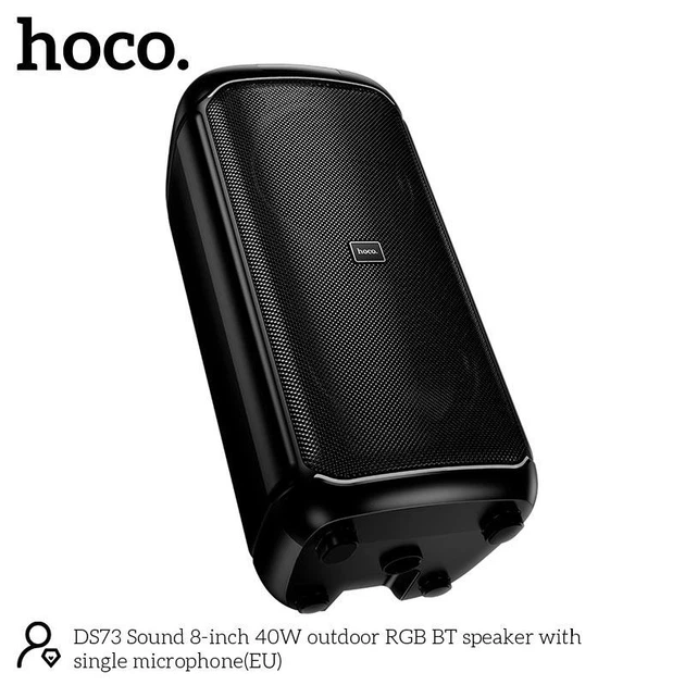 Портативна бездротова Bluetooth караоке колонка з мікрофоном HOCO DS73 |BT5.0, FM/USB/AUX/TF, 40W, 3h| - зображення 4