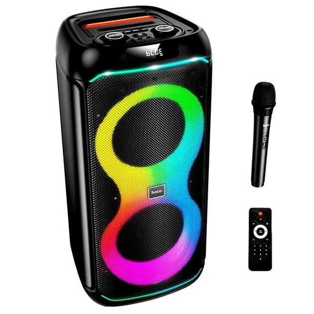Портативна бездротова Bluetooth караоке колонка з мікрофоном HOCO DS73 |BT5.0, FM/USB/AUX/TF, 40W, 3h| - зображення 5