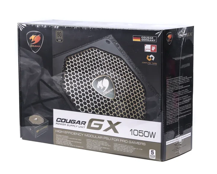 Блок питания Cougar GX 1050 1050W (CGR GX-1050) 80 Plus Gold Modular с 140мм тихим вентилятором - изображение 8