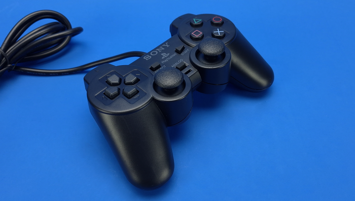 Набор Консоль Sony PlayStation 2 Slim SCPH-7xxx Chip Black Б/У + Геймпад Проводной DualShock 2 - изображение 6