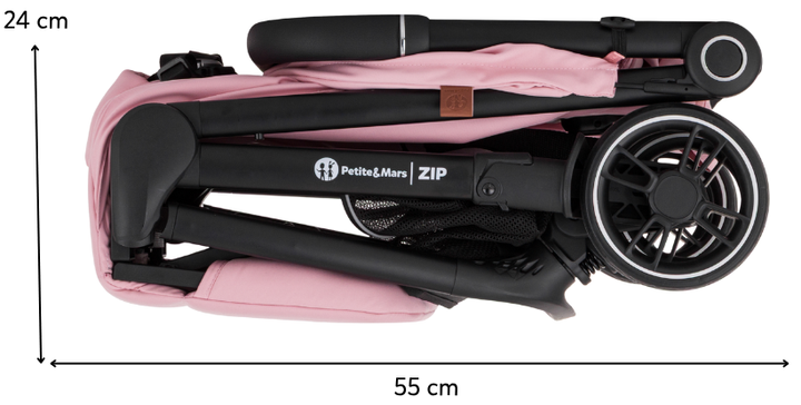 Прогулянкова коляска Petite&Mars Zip Silky Rose (8596202017462) - зображення 9