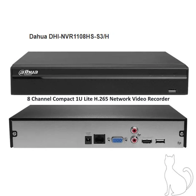 Dahua DHI-NVR1108HS-S3/H | 8-канальный сетевой видеорегистратор, 1U, HDD до 8Tb - Фото 1 Dahua DHI-NVR1108HS-S3/H | 8-канальный сетевой видеорегистратор, 1U, HDD до 8Tb - изображение 1