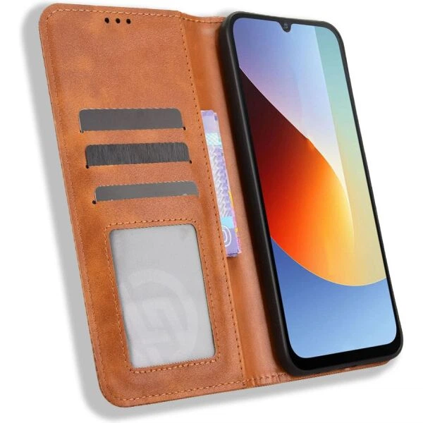 Чехол-книжка Deexe Retro Style для Xiaomi Redmi A7 Pro - Blue - изображение 4