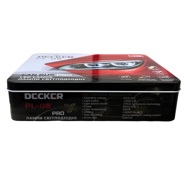 Автомобильные светодиодные лампы в фару главного света Decker LED H7 5000K 13000Lm PL-08 9-16V - Фото 3 Автомобильные светодиодные лампы в фару главного света Decker LED H7 5000K 13000Lm PL-08 9-16V - изображение 3