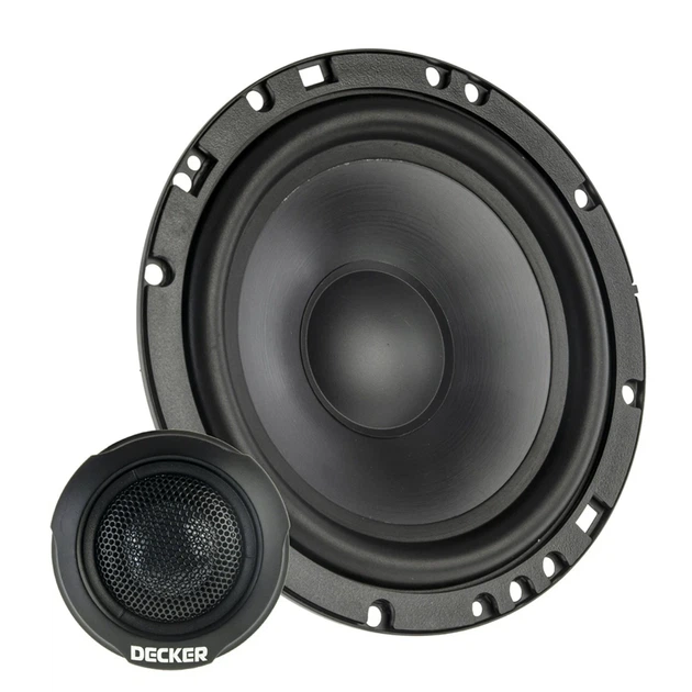 Автомобильная компонентная акустическая система Decker CD-162 120W 6.5" набор динамики 16 см - изображение 5