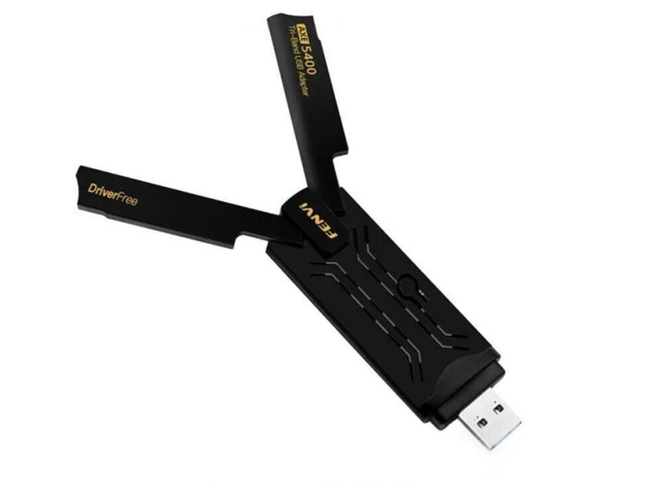 Мережевий адаптер Wi-Fi 6E USB Fenvi FU-AXE5400 дводіапазонний бездротовий MU-MIMO USB 3.0 Black (19122) - Фото 2 Мережевий адаптер Wi-Fi 6E USB Fenvi FU-AXE5400 дводіапазонний бездротовий MU-MIMO USB 3.0 Black (19122) - зображення 2