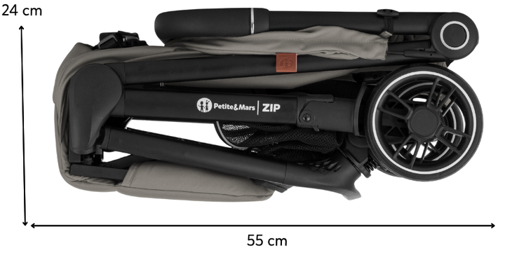 Прогулянкова коляска Petite&Mars Zip Velvet Grey (8596202017486) - зображення 11