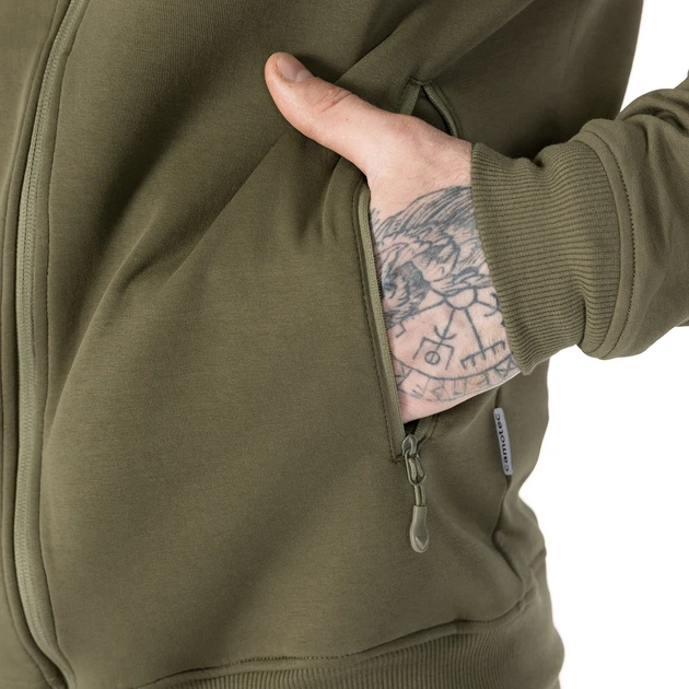 Спортивна Camotec кофта FitPro Zip ShapeKnit Олива (9608), L - изображение 7