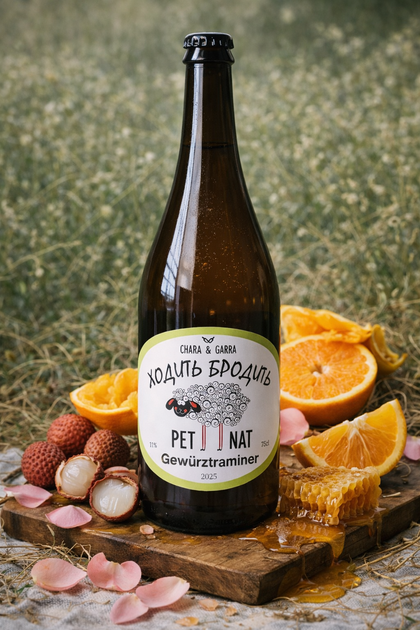 Вино Chara & Garra Gewürztraminer Pet-Nat столове сухе 0.75 л - Фото 1 Вино Chara & Garra Gewürztraminer Pet-Nat столове сухе 0.75 л - зображення 1