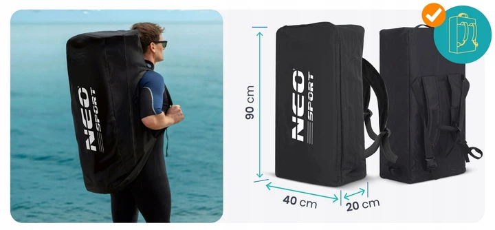 Надувна SUP дошка (Сапборд) Neo-Sport 170205 Aquasurf 320 х 84 х 15 см - изображение 9