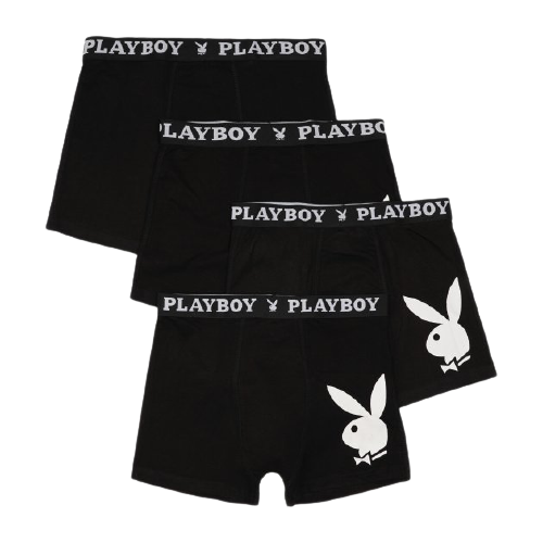 Набір з 4 труси-боксери Playboy ANNYA PLAYBOY BOXERSHORT чорний Чол S - Фото 1 Набір з 4 труси-боксери Playboy ANNYA PLAYBOY BOXERSHORT чорний Чол S - изображение 1
