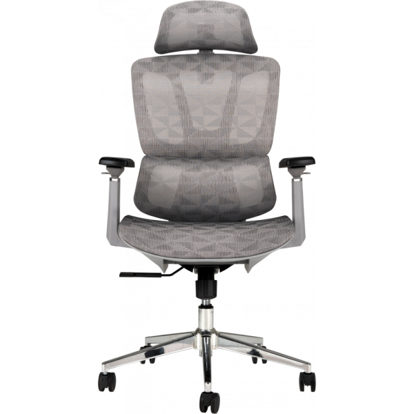 Офисное эргономичное кресло GT Racer B-123A-S Gray - изображение 5