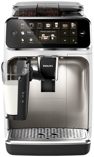 Кавомашина Philips Series 5400 LatteGo EP5443/90 Біла - зображення 2