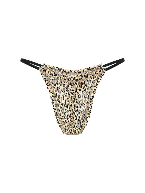 Трусики стрінги Victoria's Secret The Lacie Lace String Thong Panty S Леопард (27066386) - Фото 3 Трусики стрінги Victoria's Secret The Lacie Lace String Thong Panty S Леопард (27066386) - изображение 3