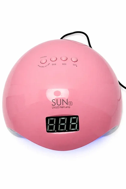 UV/LED лампа для маникюра SUN 5, 48 Вт, сенсор, дисплей, таймер 10/30/60/99 сек, работа от Power Bank - изображение 2