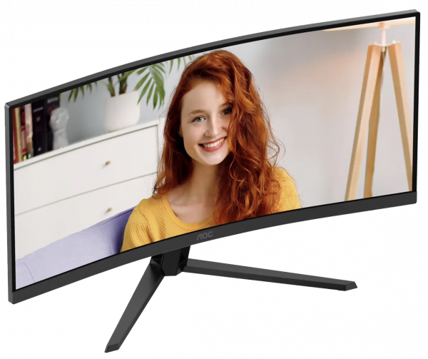 Монітор 34" aoc cu34b3e Black - зображення 3