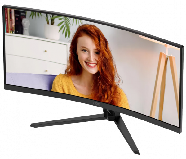 Монітор 34" aoc cu34b3e Black - зображення 9