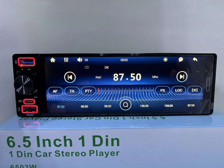 Магнитола универсальная 6.5'' 1DIN 6503W- WINDOWS Carplay Android Auto - изображение 4