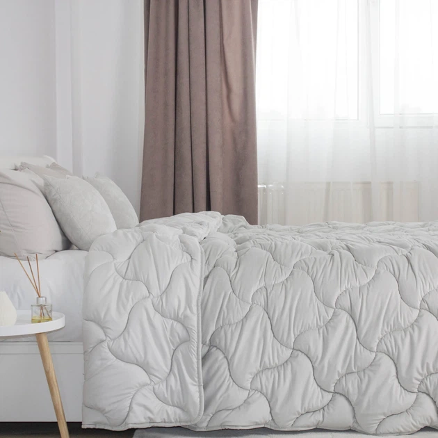 Одеяло ТЕП VELOUR светло-серое, 200x210 (1-04872_34485) 2000999924620 - изображение 4