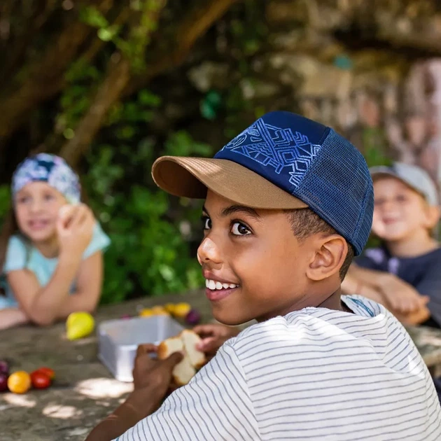 Кепка бейсболка летняя детская Buff Kids Trucker Cap Kasai night blue Uni (100062184) - изображение 2