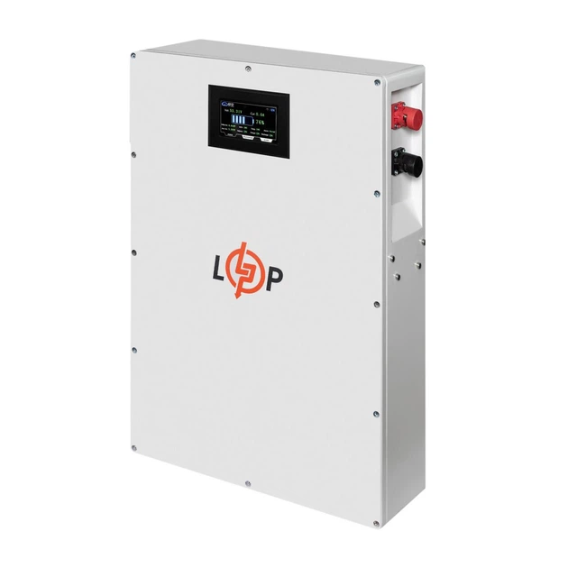 Аккумулятор LP LiFePO4 51,2V - 100 Ah (5120Wh) (BMS 100A/50А) металл LCD Smart RS485/CAN JK настенный - Фото 3 Аккумулятор LP LiFePO4 51,2V - 100 Ah (5120Wh) (BMS 100A/50А) металл LCD Smart RS485/CAN JK настенный - изображение 3
