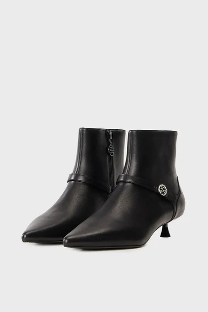 Жіночі чорні шкіряні ботильйони PASHA Mary Jane Boot Karl Lagerfeld 37 KL30168 - Фото 2 Жіночі чорні шкіряні ботильйони PASHA Mary Jane Boot Karl Lagerfeld 37 KL30168 - зображення 2