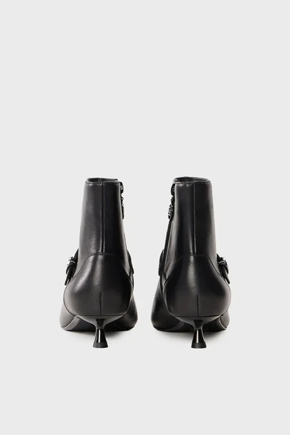 Жіночі чорні шкіряні ботильйони PASHA Mary Jane Boot Karl Lagerfeld 37 KL30168 - Фото 4 Жіночі чорні шкіряні ботильйони PASHA Mary Jane Boot Karl Lagerfeld 37 KL30168 - зображення 4