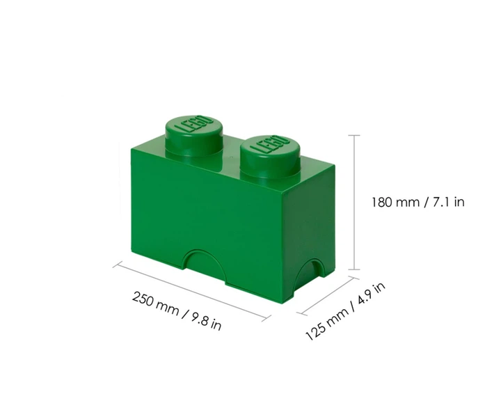 Контейнер LEGO Класичний блок 2 Зелений (5706773400249) - зображення 2