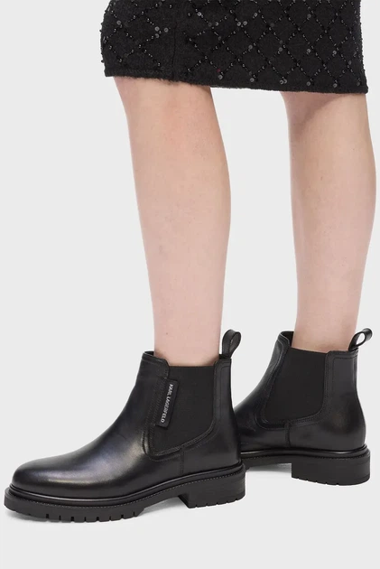 Жіночі чорні шкіряні челсі BINKY Karl Lagerfeld 36 KL47545 - изображение 6