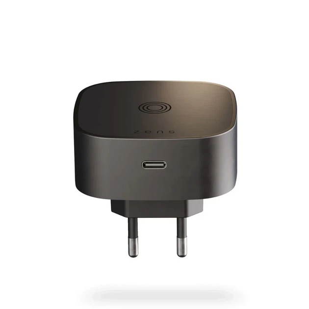 Сетевое магнитное беспроводное зарядное устройство Zens Wireless Charging Adapter Qi/MagSafe 15 Вт + USB-C 18 Вт Black (8720618634535) - изображение 7