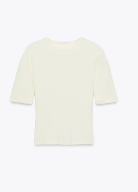 Футболка Zara 13202 Світлий жовтий XL (2335) - Фото 3 Футболка Zara 13202 Світлий жовтий XL (2335) - изображение 3