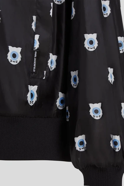 Жіноча чорна вітровка з візерунком Karl Lagerfeld x Darcel Disappoints Karl Lagerfeld S 241W1460 - Фото 5 Жіноча чорна вітровка з візерунком Karl Lagerfeld x Darcel Disappoints Karl Lagerfeld S 241W1460 - изображение 5