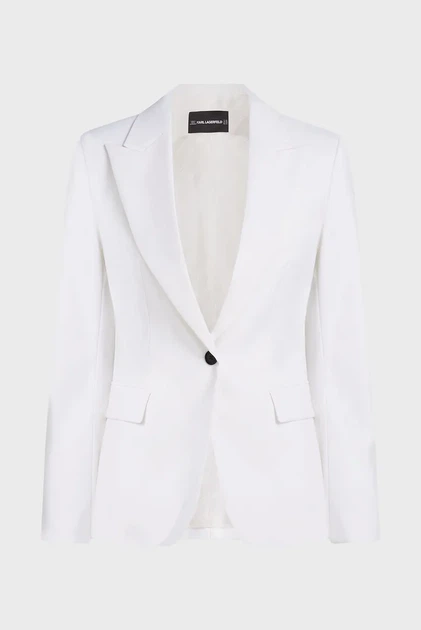 Жіночий білий жакет SUMMER OCCASION SUIT JACKET Karl Lagerfeld 44 A2W14023 - зображення 5