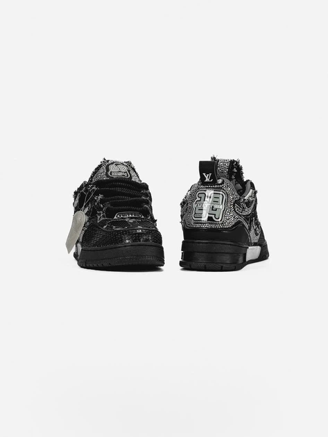 Чоловічі кросівки Skate Sneaker Black Swarovski чорні 39 - Фото 8 Чоловічі кросівки Skate Sneaker Black Swarovski чорні 39 - зображення 8