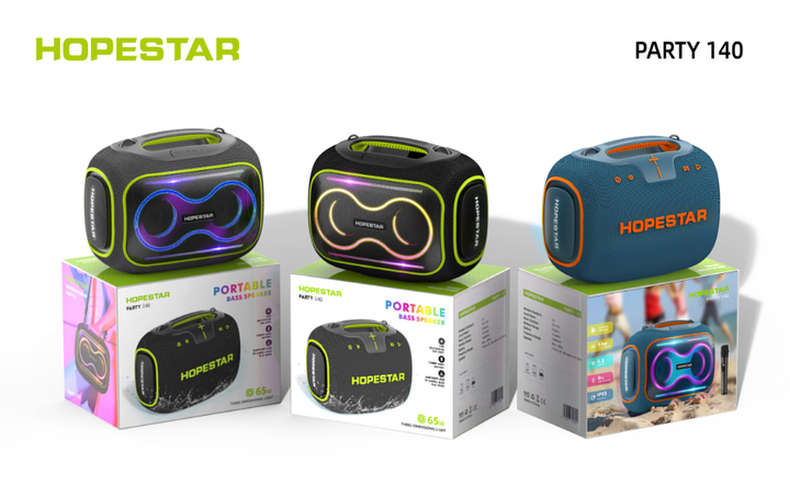 Бездротова Bluetooth-колонка Hopestar Party Box 140 - Фото 5 Бездротова Bluetooth-колонка Hopestar Party Box 140 - зображення 5