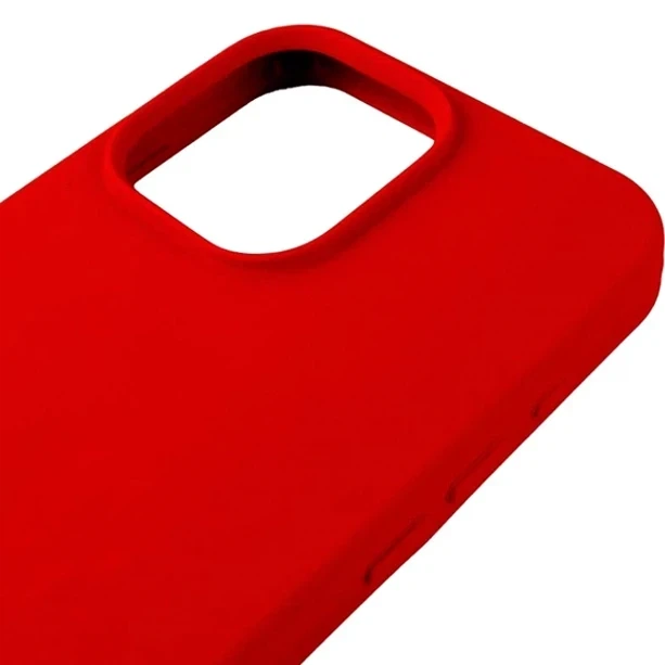 Чехол силиконовый Silicone Case Full Size для iPhone 11 Pro с микрофиброй внутри красный 37.Rose Red - зображення 2