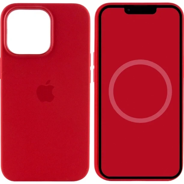 Чехол силиконовый Silicone Case Full Size для iPhone 11 Pro с микрофиброй внутри красный 37.Rose Red - зображення 4