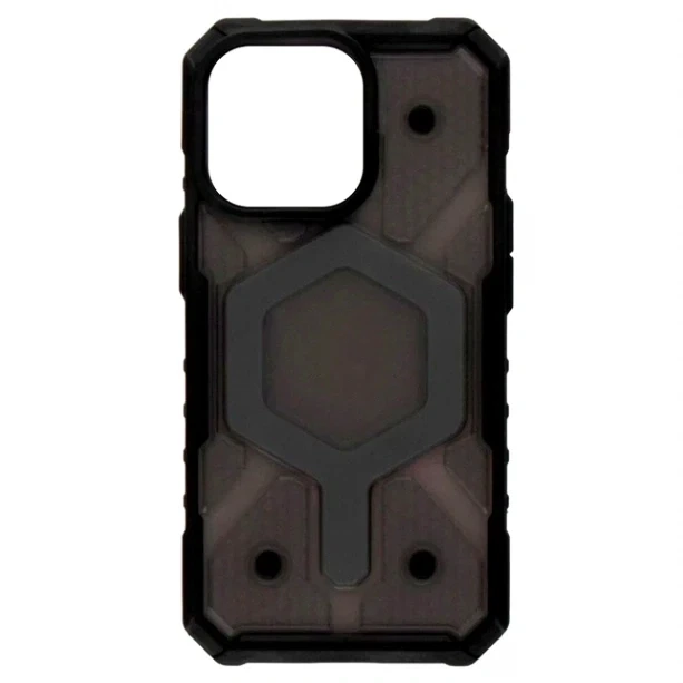 Чохол TPU+PC ArmorHex Magnetic Case для iPhone 15 протиударний з MagSafe сірий матовий - зображення 5