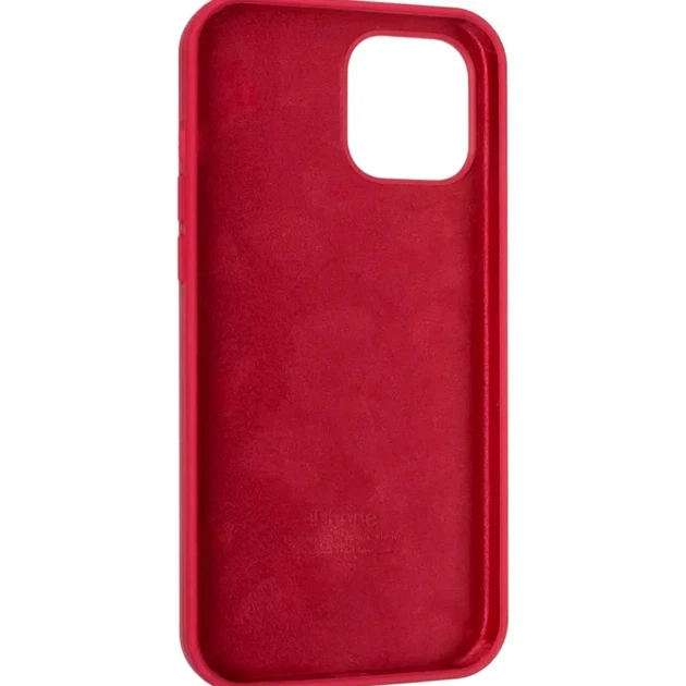 Чехол силиконовый для iPhone 12 12 Pro с микрофиброй внутри защита камеры цвет 52.Watermelon - зображення 4