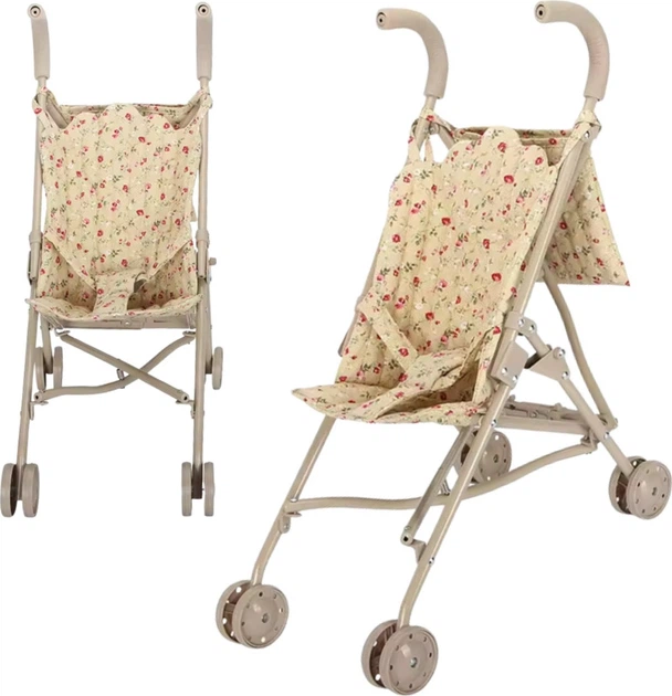 Wózek spacerówka dla lalek Woopie Royal Vintage Rose (5906280656034) - obraz 2