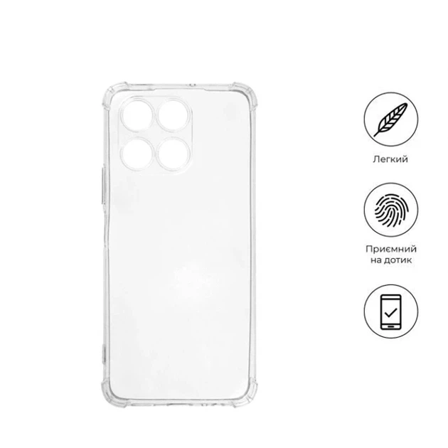 Прозрачный чехол TPU для Tecno Spark 20 Spark 20C Spark Go 2024 защита камеры легкий прозрачный - зображення 4