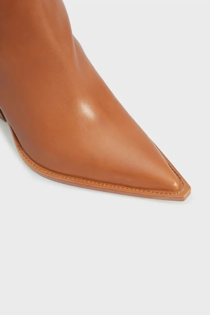 Жіночі руді шкіряні ковбойки LENI BOOTIE Michael Kors 38,5 40T4LNHE5L - зображення 8